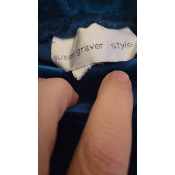 Susan Graver green slacks XLP - Picture 3 of 4